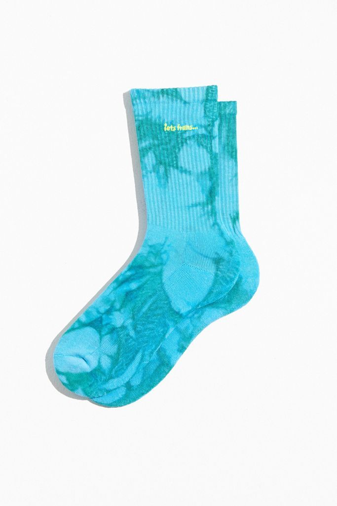 iets frans… Embroidered Tie-Dye Crew Sock | Urban Outfitters (US and RoW)