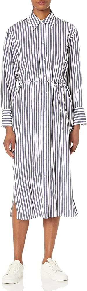 Vince Women's Coast Stripe Shirt Dress | Amazon (US)