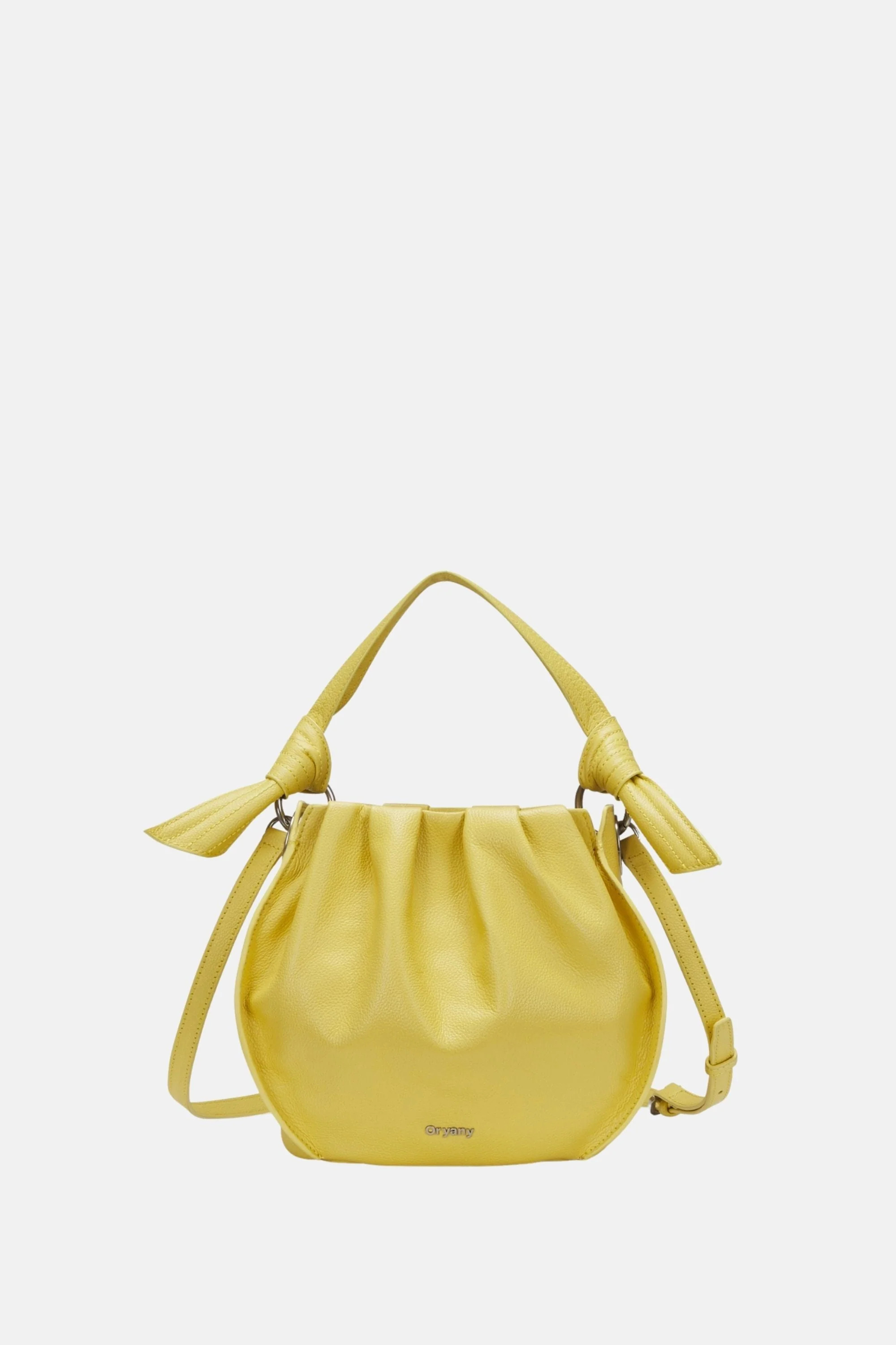 Oryany - Selena Bucket Bag - Medium Crossbody - Golden Yellow Leather | FUTURE BRANDS GROUP LLC