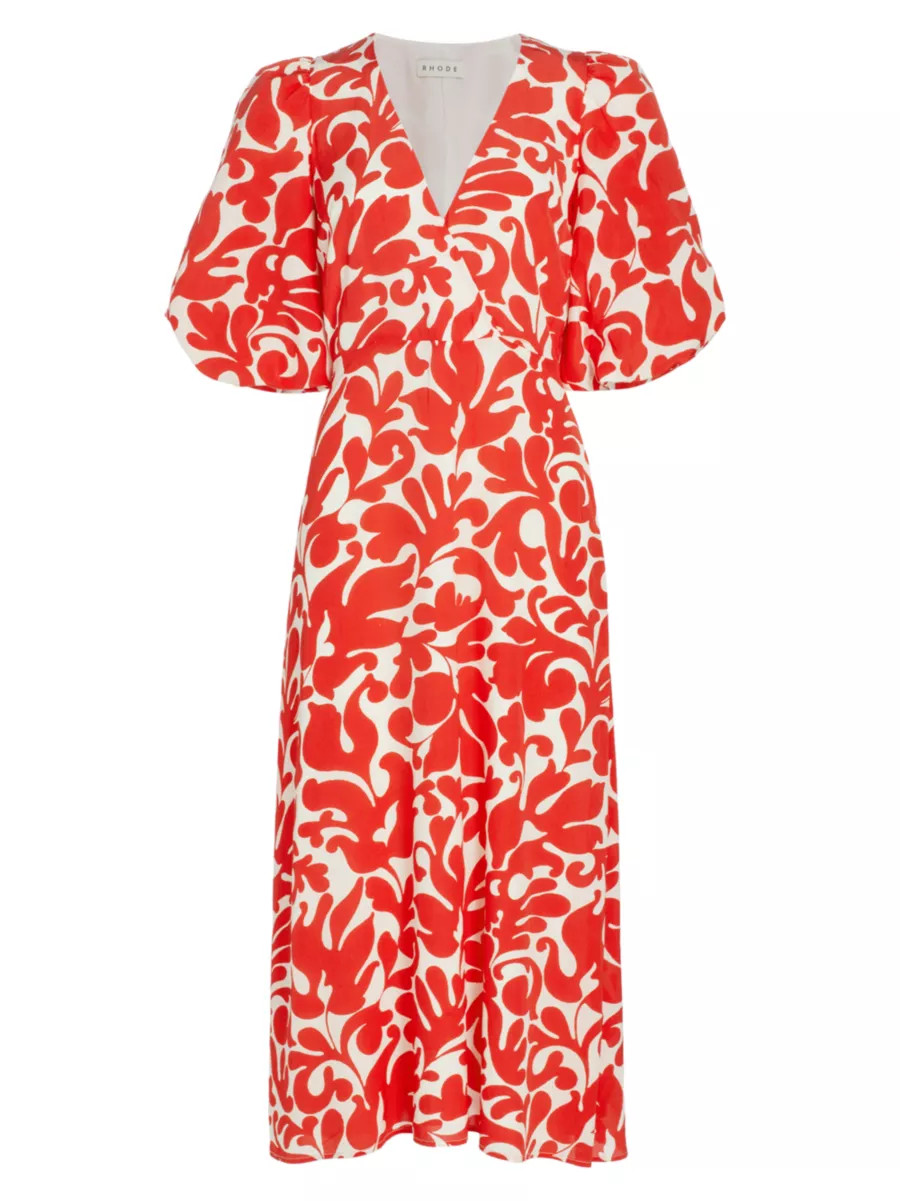 Ina Filigree Midi-Dress | Saks Fifth Avenue