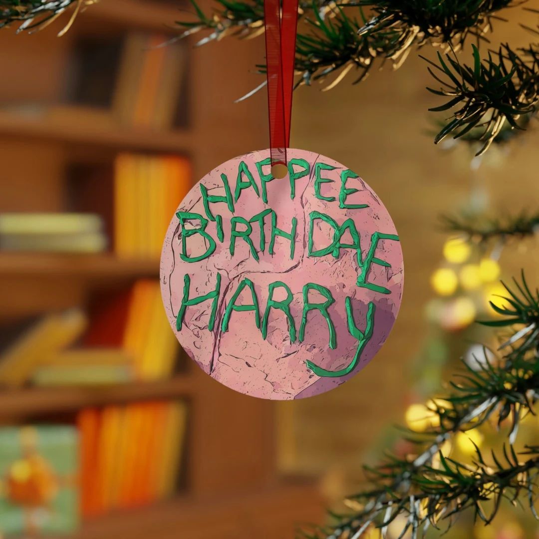 Happee Birthdae Harry Metal Ornament - Etsy | Etsy (US)