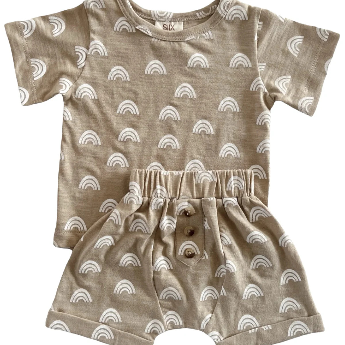 Rainbow / Organic Tee & Short Set | SpearmintLOVE