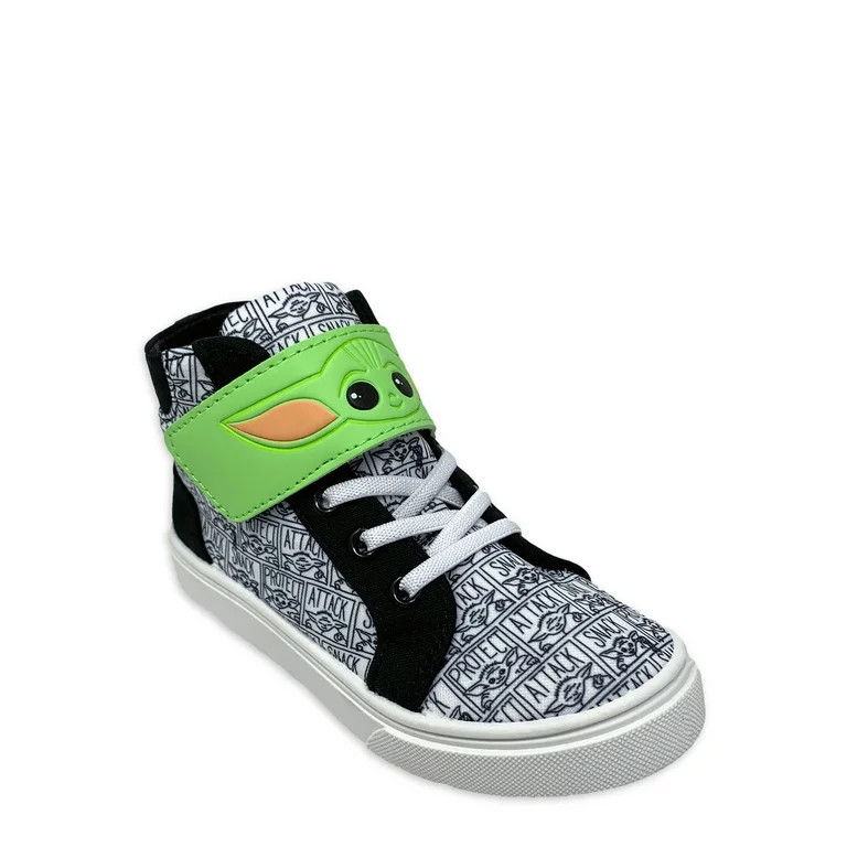 Baby Yoda Toddler Boys License Casual High-Top Sneakers, Sizes 8-13 | Walmart (US)
