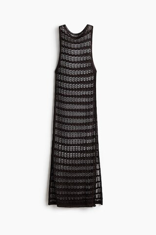 H & M - Pointelle-Knit Beach Dress - Dark Brown | H&M (US + CA)