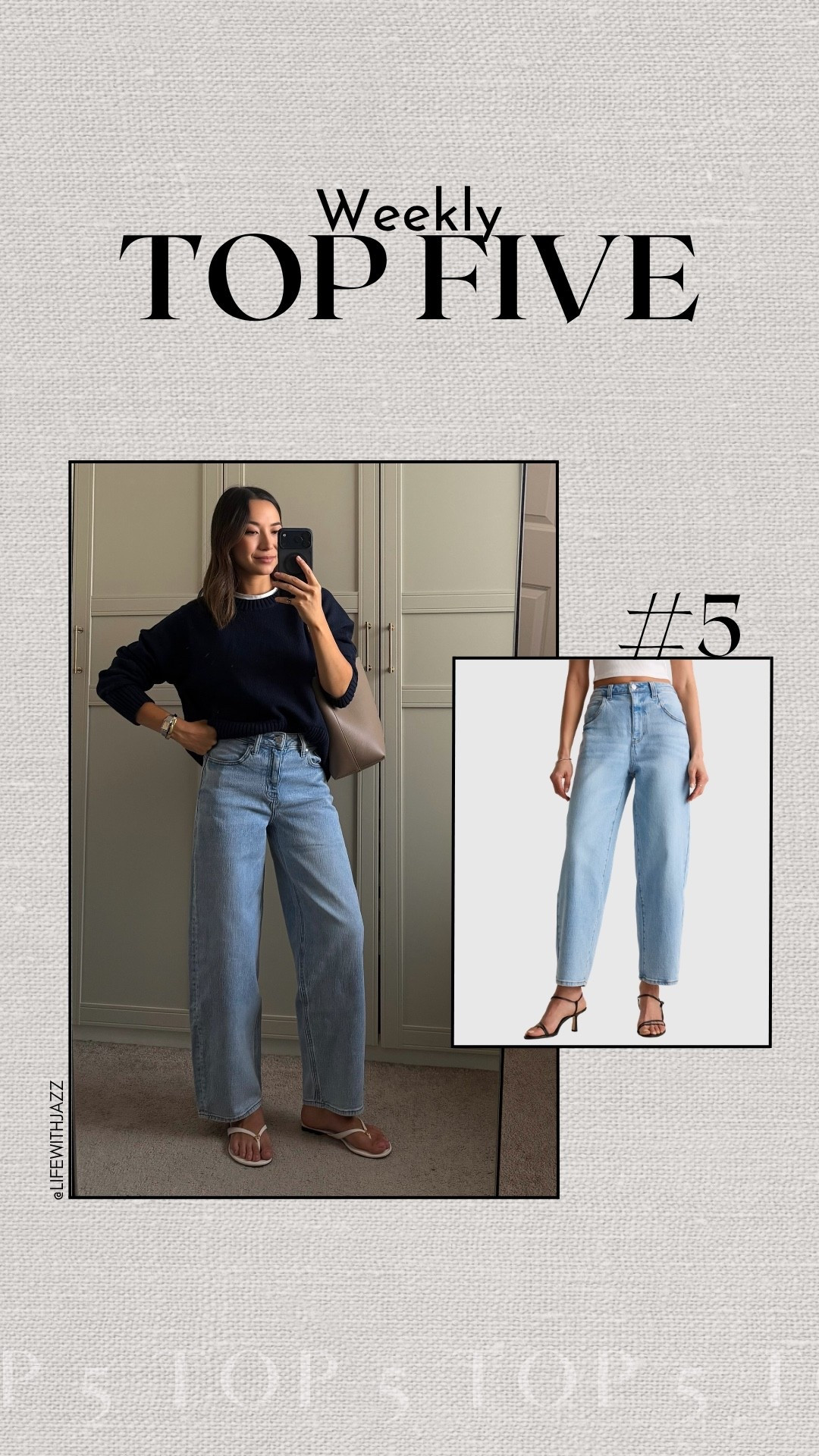 #5 bestseller this week: quince barrel jeans 

Under $50, comes in a few washes

#LTKootd