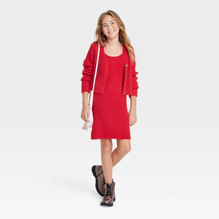 Girls' Cozy Cardigan & Dress Set - art class™ | Target