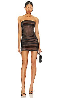 superdown Bea Mini Dress in Black from Revolve.com | Revolve Clothing (Global)