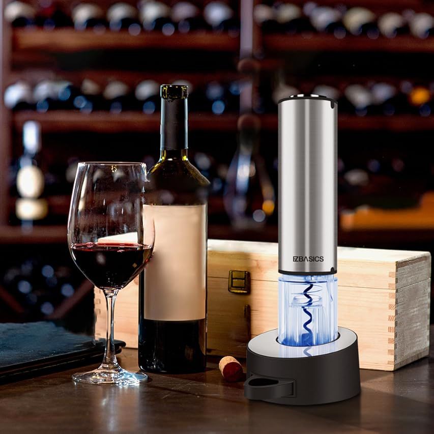 Cuisinart Electric Wine Opener, 3.50" x 4.75" x 10.00", Stainless Steel | Amazon (US)