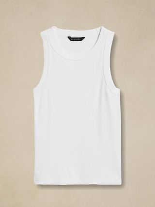 Fitted Ribbed Tank | Banana Republic (US)