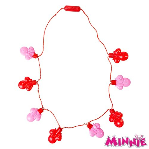 LUV HER Disney Minnie Mouse Valentine Light Up Holiday Necklace for Girls, Ages 3+ | Amazon (US)