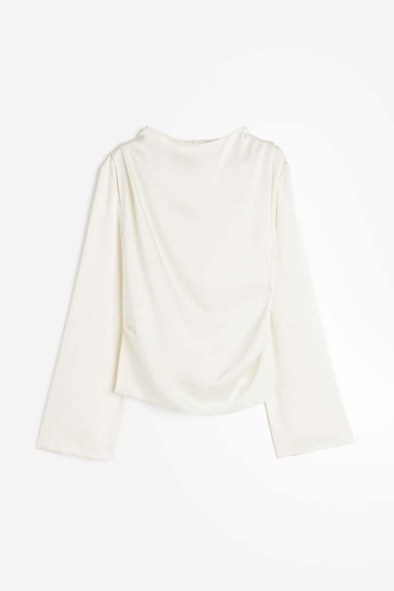 H & M - Satinbluse - Weiß - Damen | H&M (DE, AT, CH, NL, FI)