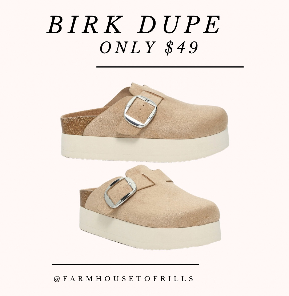 Birk dupe! Only $49 and you get a free weekender bag with code FREEBAG #dsw #maddengirl #shoes #trending #fallstyle #falltrends

#LTKstyletip #LTKshoecrush #LTKfindsunder50