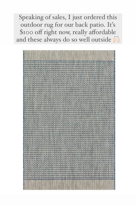 I just ordered this outdoor Loloi rug for our back patio. It’s $100 off right now, really affordable and these always do so well outside 🙌🏻

#LTKSeasonal #LTKHome #LTKSaleAlert