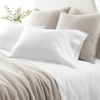 Lush Linen White Sheet Set | Annie Selke