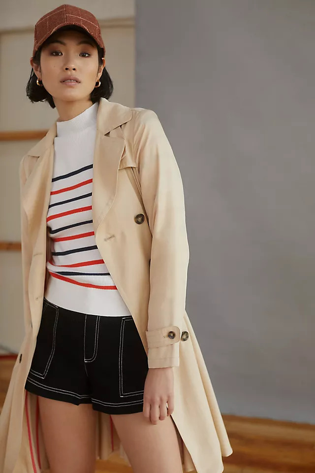 Maeve Ribbed Mock Neck Sweater | Anthropologie (US)