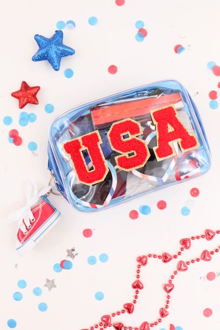 DIY Patriotic Pouch with the cutest USA patches!
Summer parade, festival & concert ready! Perfect for patriotic summer essentials! I grabbed the cutest gifts  to put inside! ❤️🤍💙🇺🇸☀️😎🎼

SHARE with summer lovers!
FOLLOW along for more Patriotic ideas!

#patrioticgifts #4thofjulygifts #memorialdaygifts #summergifts #concertessentials

#LTKGiftGuide #LTKFestival #LTKSeasonal