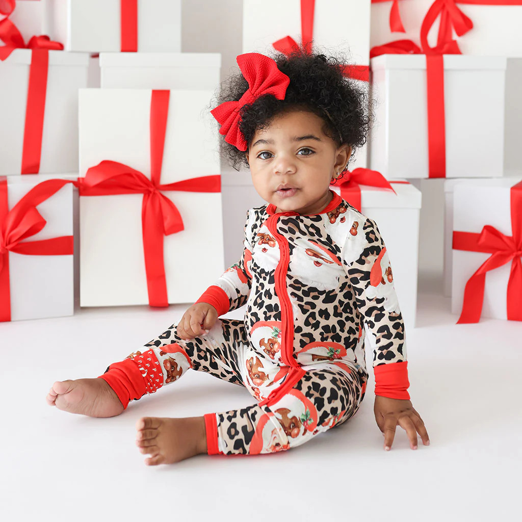 Leopard Beige Baby Convertible Sleeper | Lana Claus | Posh Peanut