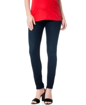 Motherhood Maternity Secret Fit Belly Skinny Jeans, Dark Wash | Macys (US)