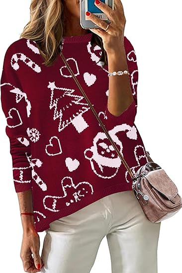 Zeagoo Sweaters for Women Fall Outfits Trendy 2025 Long Sleeve Shirts Bussiness Casual Knit Pullo... | Amazon (US)