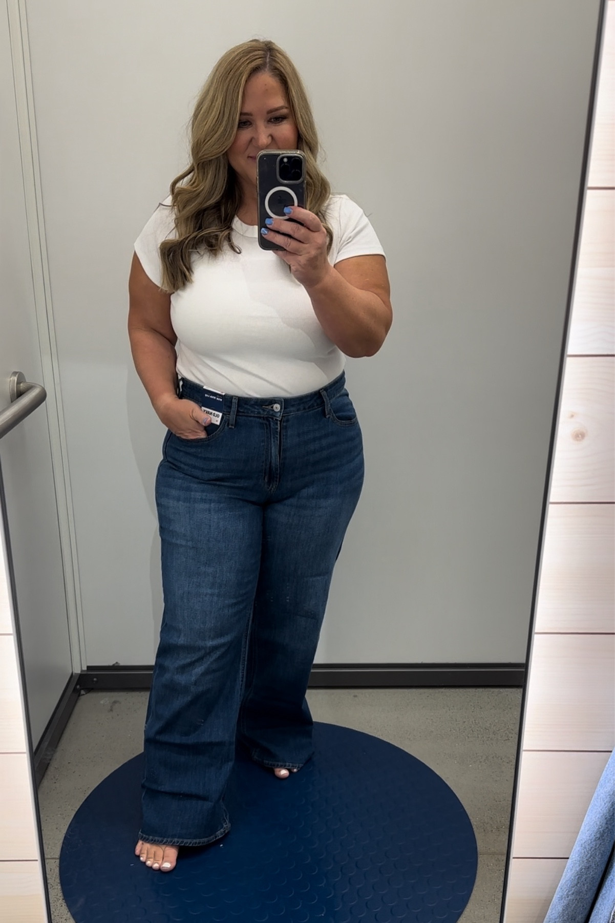 Top size xl tts
Jeans size 16 regular. I’d prefer the petite 

#LTKstyletip #LTKover40 #LTKmidsize