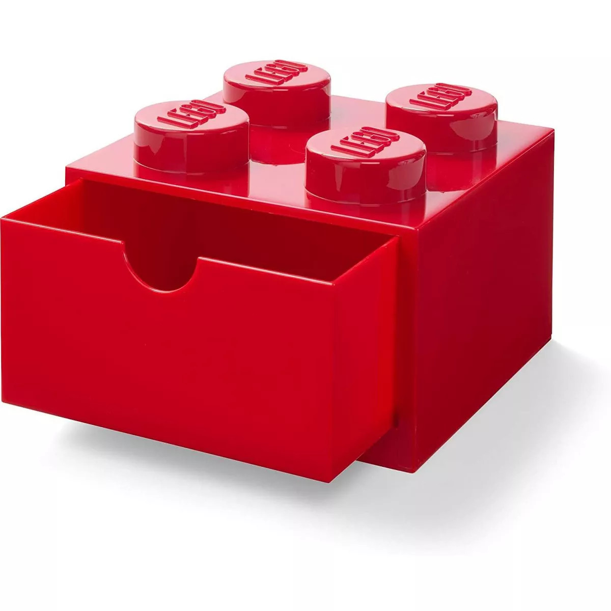 Room Copenhagen LEGO Desk Drawer 4 Knobs Stackable Storage Box | Red | Target