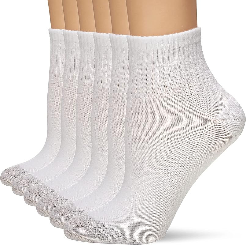 Womens Cool Comfort Toe Support Ankle Socks, 6-pair Pack | Amazon (US)