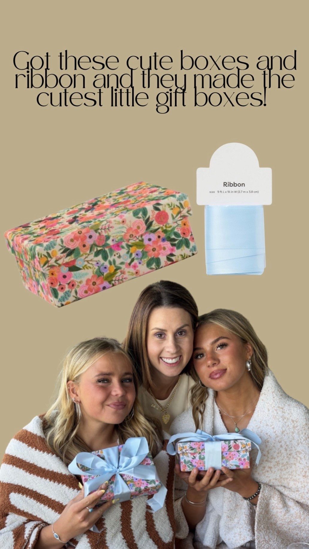 The cutest little gift boxes for teacher gifts, birthdays, baby showers… literally anything 🩵🎀 The floral boxes + ribbon combo turned out SO adorable and made gifting feel extra special! Linking them both in my LTK because they’re too cute not to share ✨ @Target 

#LTKhome #LTKfinds #LTKstyle #LTKunder50 #AmazonFinds #GiftIdeas #GiftWrappingIdeas #HomeDecorFinds #NeutralHome #PrettyLittleThings #AffordableDecor #AmazonHomeFinds #RibbonDecor #CuteFinds #DecorInspo

#LTKmomlife #LTKHome #LTKU