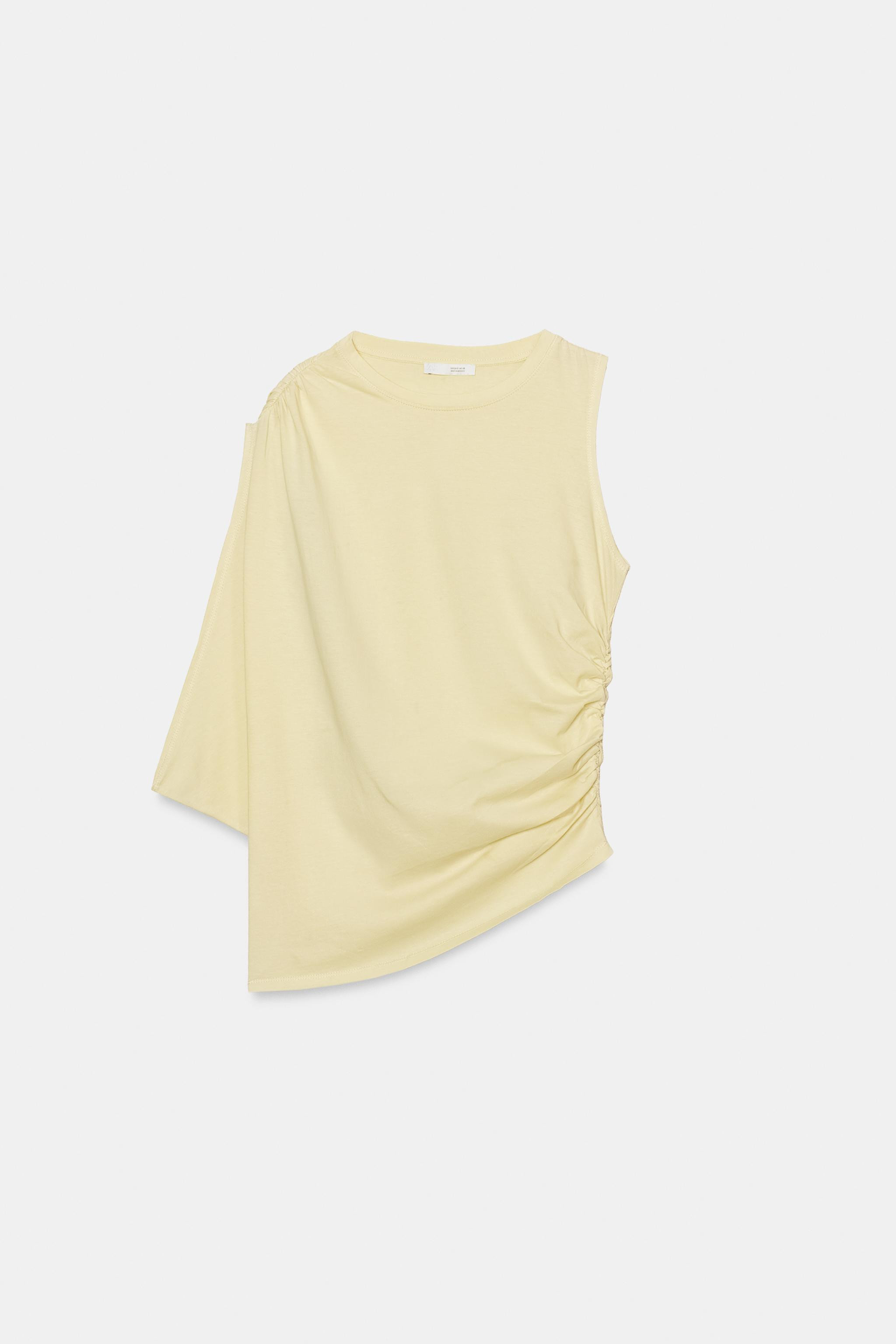 DRAPED ASYMMETRIC TOP | Zara US