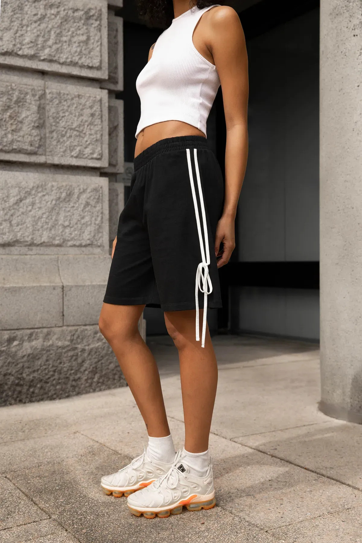KNIT SHORT WITH BOW | OAK + FORT