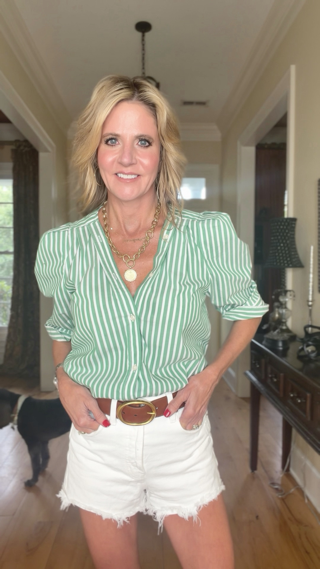 If you've decided you can't wear shorts at 50… keep watching!

The most flattering shorts for women over 50 aren't about a longer inseam or hiding your legs — they're about cut, proportion, and a few tricks that help our legs look better!  At 55, these are the tips I go by:

These work for every inseam and every body type. Shorts season is for all of us — you just have to find the right pair.

Save this post for your next summer shopping trip. 💛

I’m linking a similar blouse. For 15% off any of the Pistola shorts, use code TRACEY15

#LTKootd #LTKOver40 #LTKstorytime