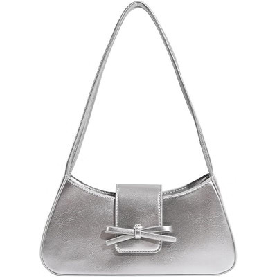 Generic Shoulder Bag for Women, Hobo Handbags Trendy Purses Patent Leather Clutch Bag Silver | Target