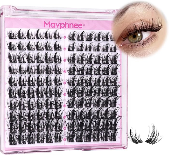 Natural Lash Clusters Spiky Eyelash Extensions Wispy Individual Lashes Manga Eyelash Individuals ... | Amazon (US)