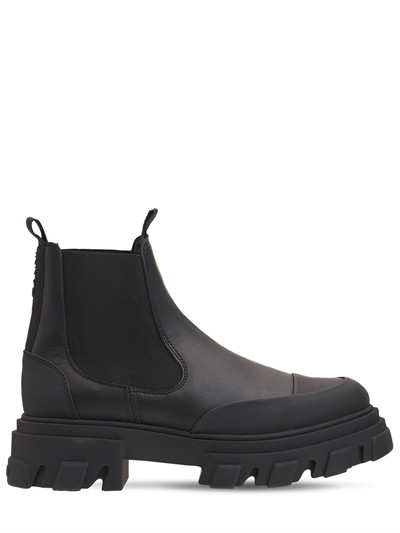 50mm Low leather Chelsea combat boots | Luisaviaroma