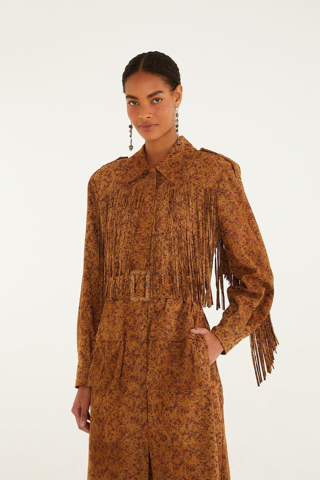 Liberty Leather Trench Coat | FarmRio (US)