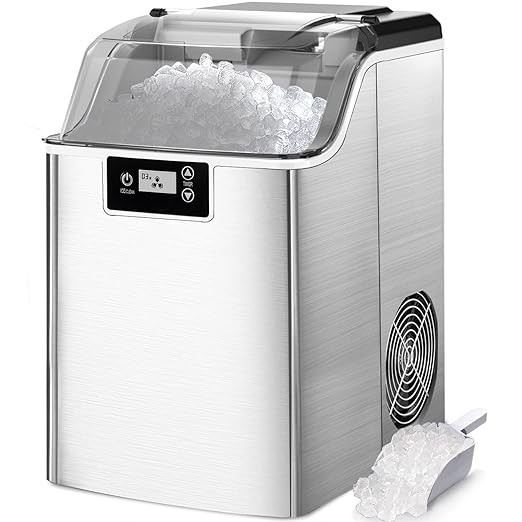 Kndko Nugget Ice Maker Countertop,45lbs/Day/14,000pcs,Self-Cleaning,24-Hour Timer,Crushed Ice Mak... | Amazon (US)