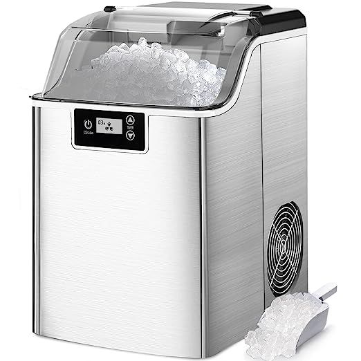 Kndko Nugget Ice Maker Countertop,45lbs/Day/14,000pcs,Self-Cleaning,24-Hour Timer,Crushed Ice Mak... | Amazon (US)