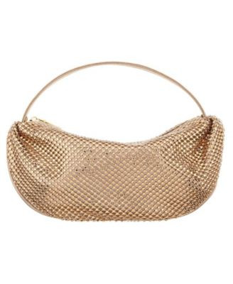 Nina Half Moon Crystal Netting Bag - Macy's | Macy's