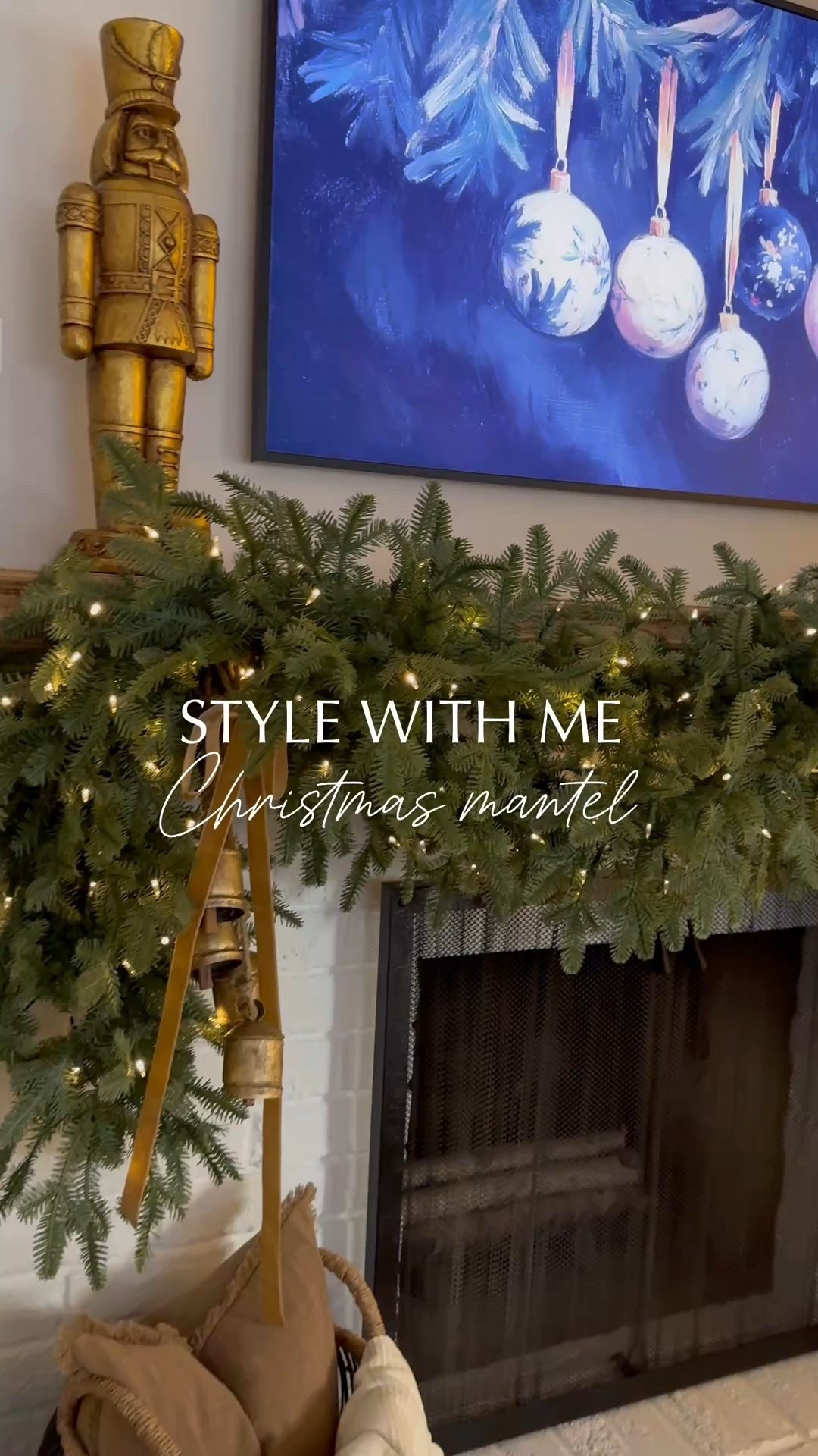 CHRISTMAS MANTEL👌🏼

Natural and full! This year I wanted to create something a little different. I wanted a classic look that was really full and fluffy. I combined (2) 10 foot garlands with little lights. 

I hung a couple stockings and a set of beautiful vintage bells and some pretty brown velvet ribbon to finish it off. A simple statement but I love it🙌🏼

Mantel details;
•3 heavy duty garland hangers
•2 10 foot garlands
•Battery powered Christmas lights
•2 stockings
•1 set of vintage bells
•Brown velvet ribbon bow

#christmasdecor #manteldecor #christmasmantel #christmas #holidayinspo #cozychristmas #greenery #christmashomeinspo 

#LTKSeasonal #LTKHoliday #LTKHome