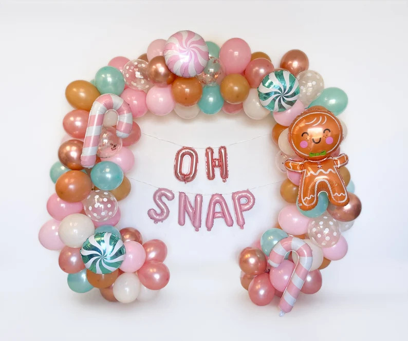 Cookie Decorating Party Balloon Garland Kit Winter Wonderland - Etsy | Etsy (US)