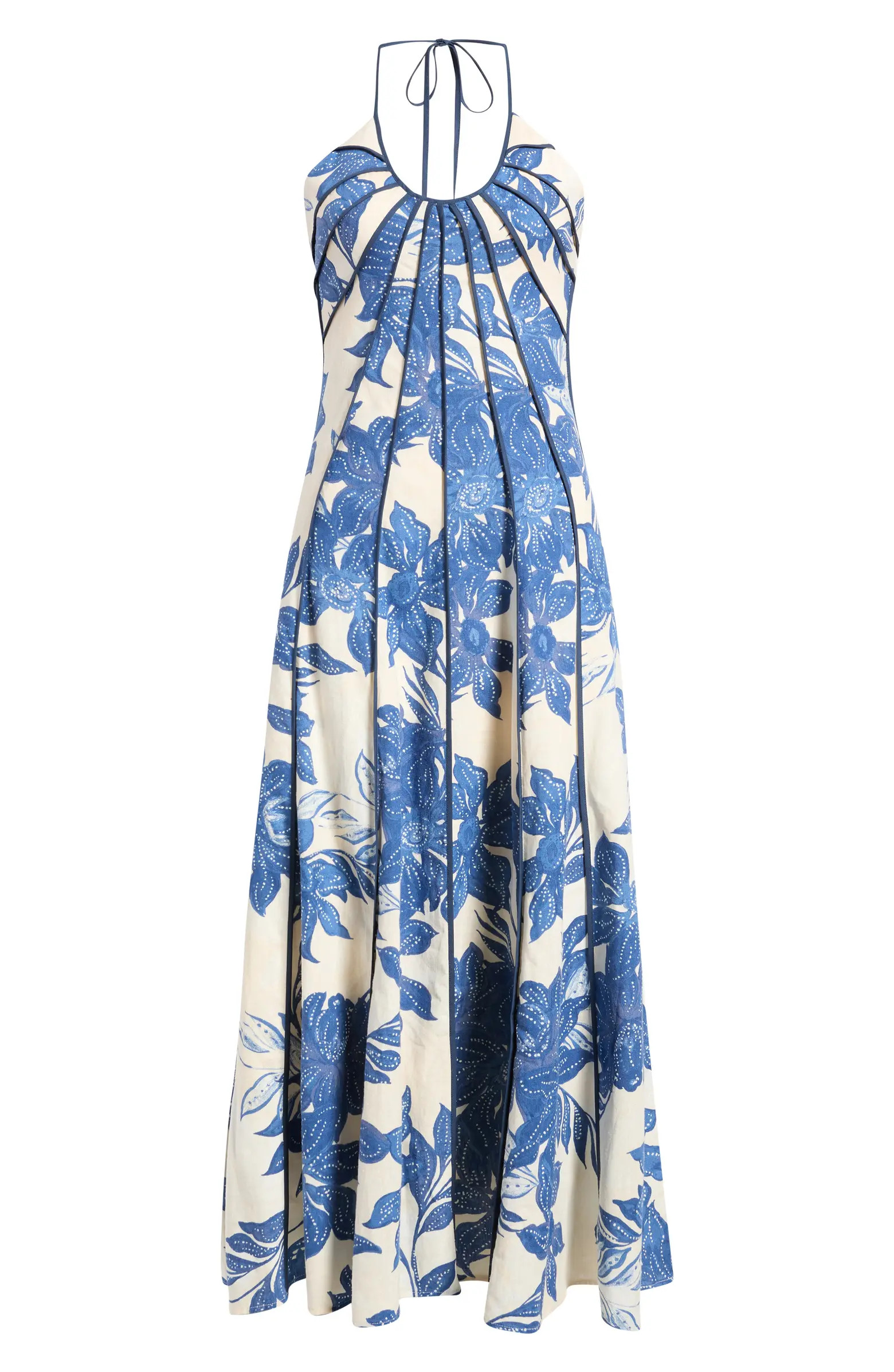 The Novia Floral Print Maxi Halter DressParker | Nordstrom