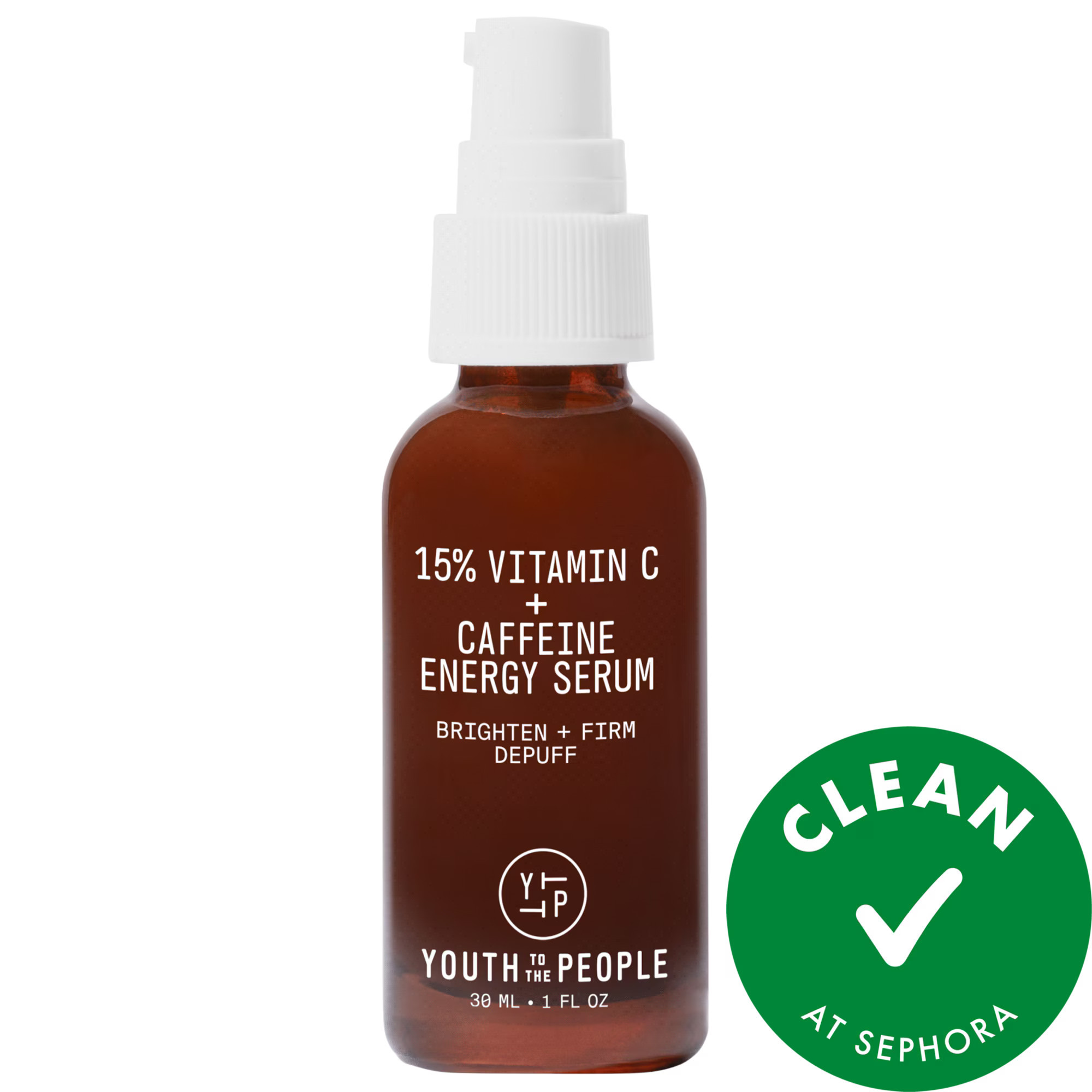 Youth To The People 15% Vitamin C + Caffeine Energy Brightening Serum for Uneven Tone 1 oz / 30 ml | Sephora (US)