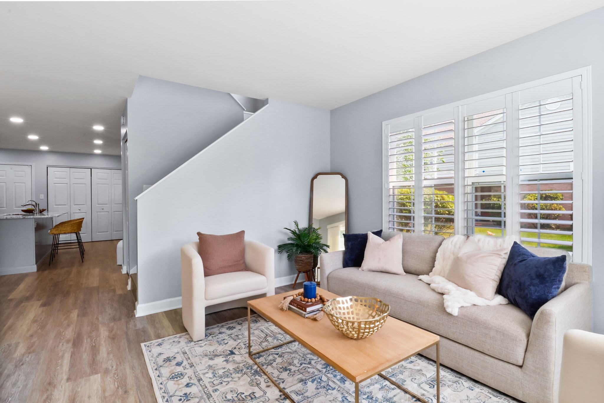 A beautiful living room space 💙🤍 on a budget 

#LTKFindsUnder100 #LTKHome #LTKSaleAlert