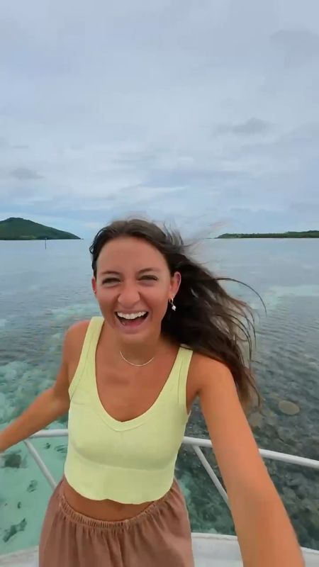 chill outfit for a boat day⛵️ always living in olivelynn tanks!! 

vacation outfit, shorts, summer outfit, tank top, beach outfit 

#LTKSeasonal #LTKVideo #LTKtravel