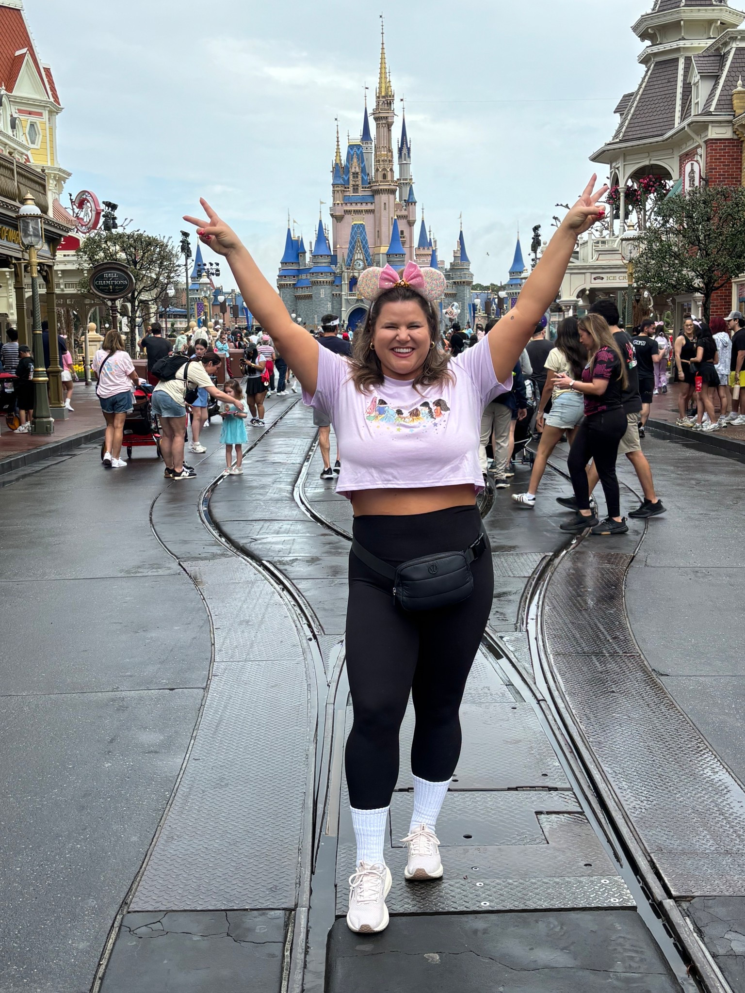This is where magic comes to life! Disney World crop and princess 👑 ears! 🩷