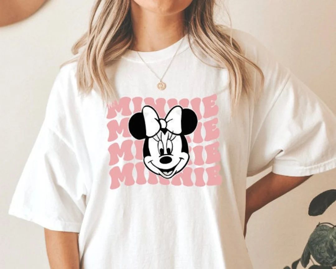 Groovy Minnie Disney Retro Shirt - Comfort colors adult shirt | Etsy (US)