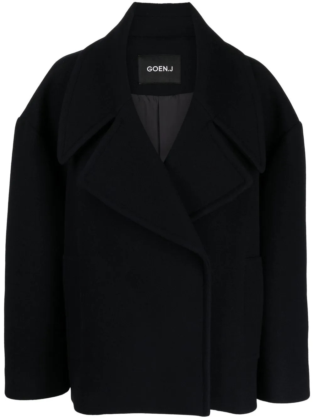 Goen.J double-breasted Cropped Coat  - Farfetch | Farfetch Global