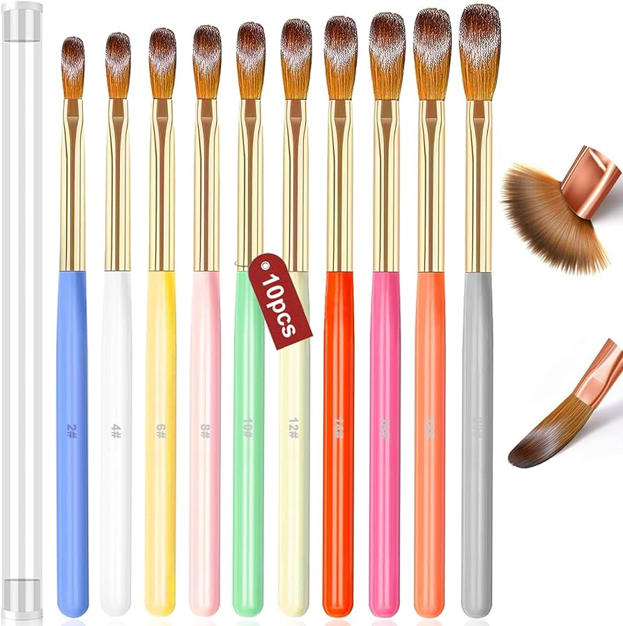 Nail Art Brushes Set,10pcs Nail Art Tool Set Nail Art Design Pen Painting Tools Fingernail Brush ... | Amazon (US)