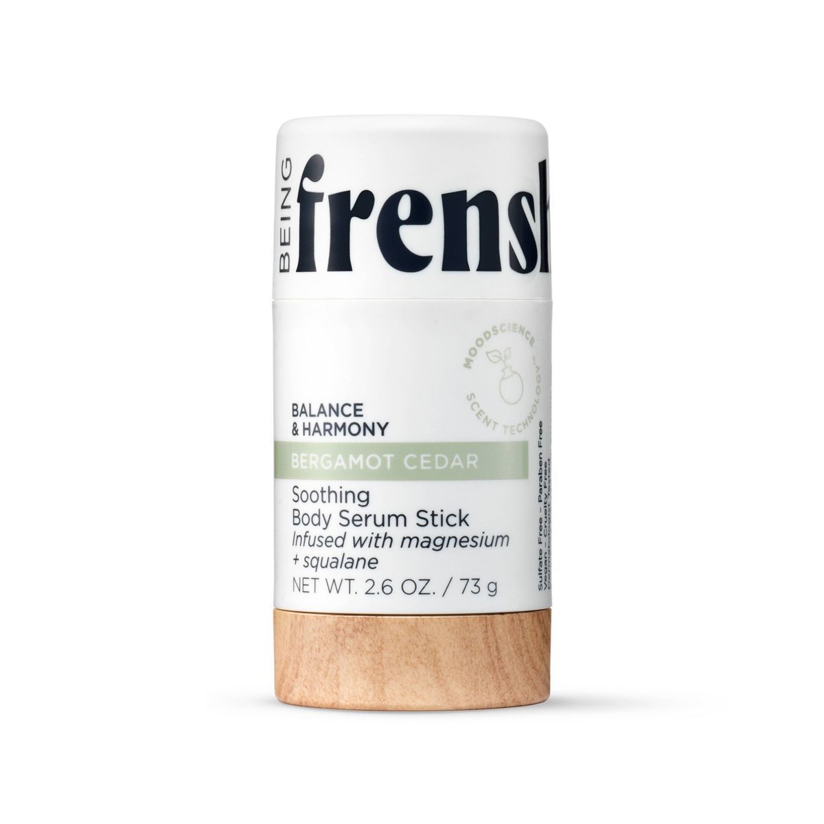 Being Frenshe Soothing and Hydrating Body Serum Stick with Magnesium - Bergamot Cedar - 2.6oz | Target