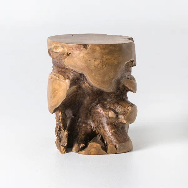 Atli Teak Accent Stool | Wayfair Professional