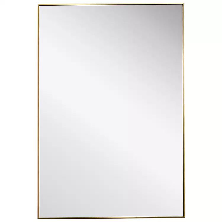 Gold Simple Frame Rectangle Wall Mirror | Kirkland's Home